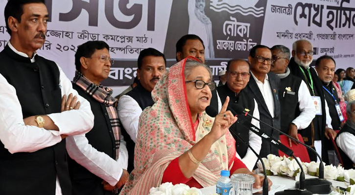 নির্বাচন যাতে না হয়, সে চক্রান্ত এখনো আছে : শেখ হাসিনা