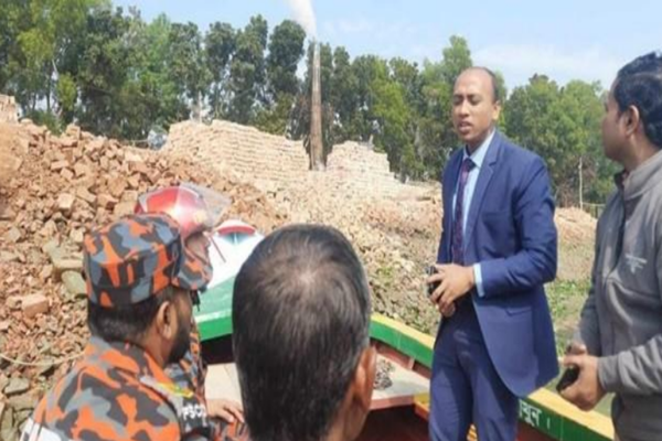 পিরোজপুরে ইট ভাটাকে এক লাখ টাকা জরিমানা