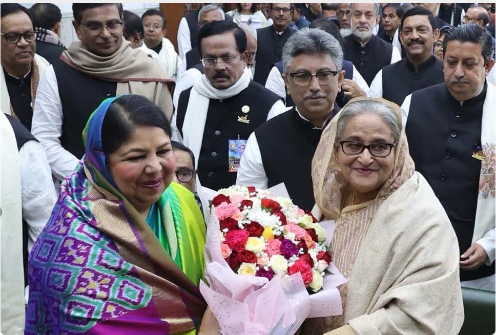 সংসদ নেতা নির্বাচিত হলেন শেখ হাসিনা