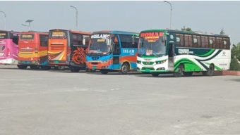 বরগুনায় অনির্দিষ্টকালের বাস ধর্মঘট