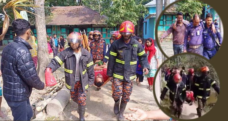 বরিশালে ‘ককটেল’ উদ্ধারের সময় বিস্ফোরণ: দুই পুলিশসহ আহত ৩