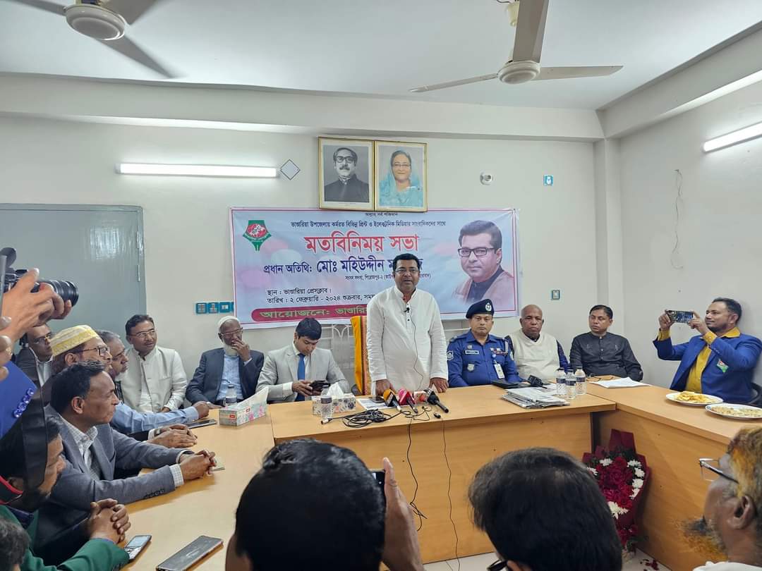 সাংবাদিকদের লিখুননির মাধ্যমেই দেশের উন্নয়ন ও জনহিতকর প্রকল্প জাতির সামনে তুলে ধরতে হবে- মহিউদ্দিন মহারাজ এমপি