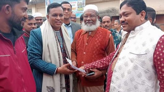 কাউখালীতে উপজেলা পরিষদ নির্বাচনে চেয়ারম্যান পদে আওয়ামী লীগ নেতা বিশ্বজিৎ পালের গণসংযোগ