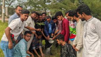 জাতির পিতার জন্মদিনে বরিশাল বিশ্ববিদ্যালয় ছাত্রলীগের বৃক্ষরোপন