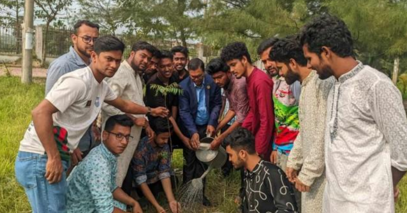 জাতির পিতার জন্মদিনে বরিশাল বিশ্ববিদ্যালয় ছাত্রলীগের বৃক্ষরোপন