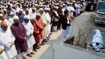 বরিশাল প্রেসক্লাব সভাপতি কাজী নাসির উদ্দিন বাবুলের দাফন সম্পূর্ন