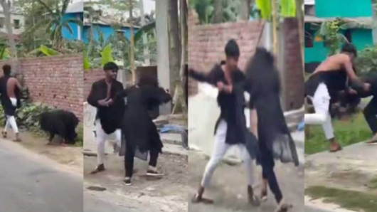 ঈদের দিন তরুণ-তরুণীর মারধর