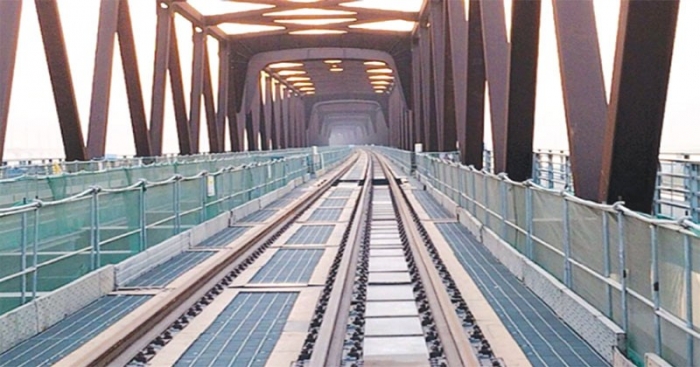 বঙ্গবন্ধু শেখ মুজিব রেল সেতুর ৮৫ ভাগ কাজ শেষ