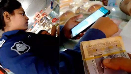 চাকরির নামে দুই পুলিশের ঘুষ গ্রহণের ভিডিও ভাইরাল