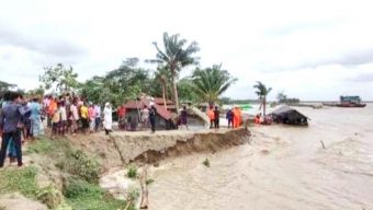 কুড়িগ্রামে নদীগর্ভে বিলীন একের পর এক বসতভিটা