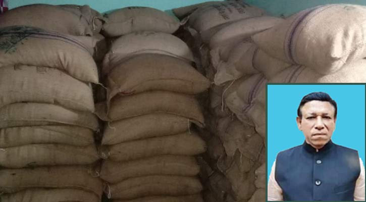 পটুয়াখালীতে ইউপি চেয়ারম্যানের বাড়িতে ৩৫০ বস্তা ভিজিএফ চাল
