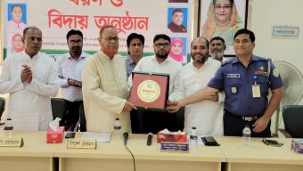 বোরহানউদ্দিন উপজেলা পরিষদের চেয়ারম্যানদের বরণ ও বিদায় অনুষ্ঠান