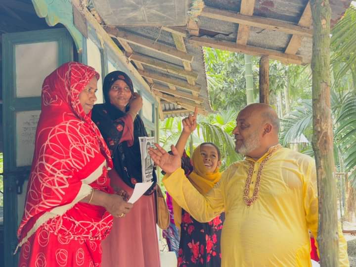 ফরাজগঞ্জ ইউনিয়নে শালিক পাখির বিজয় সুনিশ্চিতে ভোটারদের মনজয়ে ব্যতিক্রমী গনসংযোগ