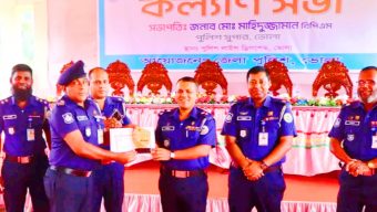 ভোলা জেলার শ্রেষ্ঠ অফিসার ইনচার্জ মাহবুব-উল-আলম শ্রেষ্ঠ থানা লালমোহন