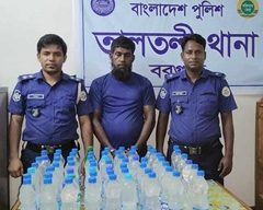 বরগুনায় ৩২ লিটার চোলাই মদসহ আটক ১