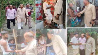 কালমা উপনির্বাচনে প্রতিক পেয়ে ভোটারের দ্বারে-দ্বারে জাহাঙ্গীর বিশ্বাস