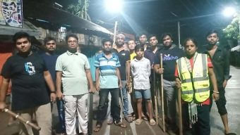 আমতলীতে ডাকাত আতঙ্ক, রাত জেগে পাহাড়া