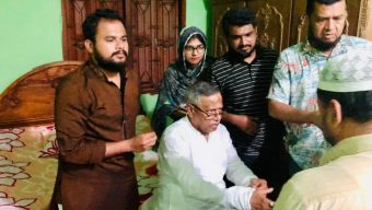 প্রয়াত বিএনপি নেতা মিলন মিয়ার পরিবারের পাশে সাবেক এমপি হাফিজ ইব্রাহিম