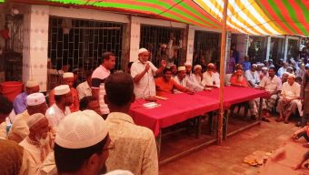বরিশালে বিএনপির সভায় আ’লীগের সভাপতি!