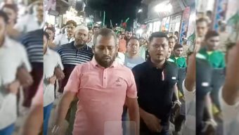 বোরহানউদ্দিনে পৌর যুবদলের বিক্ষোভ মিছিল