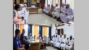 লালমোহনে ইউএনও-ওসি’র সঙ্গে জামায়াতে ইসলামীর মতবিনিময়