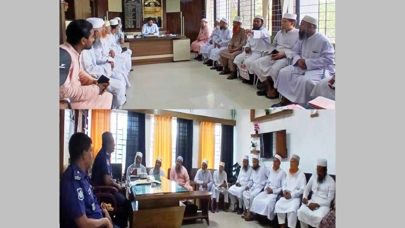 লালমোহনে ইউএনও-ওসি’র সঙ্গে জামায়াতে ইসলামীর মতবিনিময়
