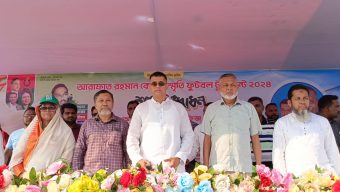 বোরহানউদ্দিনে আরাফাত রহমান কোকো স্মৃতি ফুটবল টুর্নামেন্ট উদ্বোধন