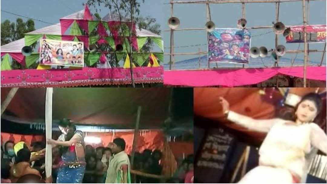 বানারীপাড়ায় সূর্যমনি মেলায় যাত্রার নামে চলে অশ্লীল নৃত্য