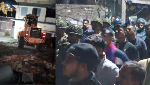 বরিশালে সেরনিয়াবাত ভবন গুড়িয়ে দিলো বিক্ষুব্ধ ছাত্র-জনতা