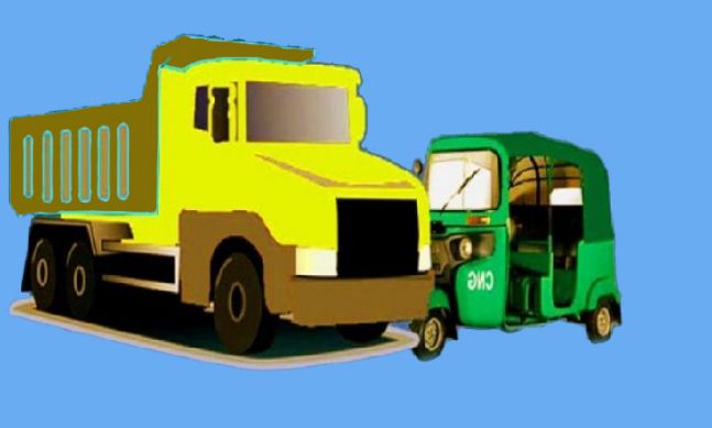 বরিশালে ট্রাক-সিএনজির সংঘর্ষে নিহত ১