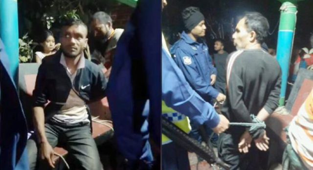 কলাপাড়ায় ডাকাতির চেষ্টাকালে দুই যুবক গ্রেপ্তার