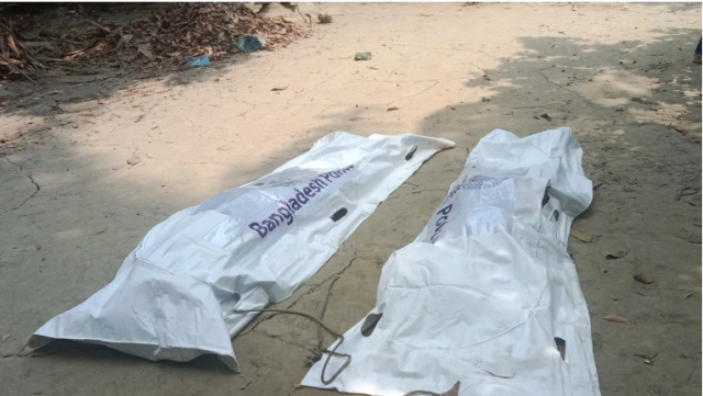 নলছিটিতে গাছে ঝুলছিল মা-ছেলের মরদেহ