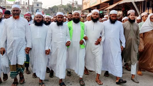 ফিলিস্তিনে সন্ত্রাসী হামলার প্রতিবাদে তজুমদ্দিনে বিক্ষোভ