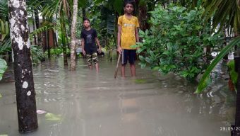 জোঁয়ার ও অতিবর্ষনে পিরোজপুরের নিম্নাঞ্চল প্লাবিত