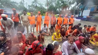 ঘূর্ণিঝড় মোকাবেলায় কলাপাড়ায় আগাম সাড়াদান মহড়া