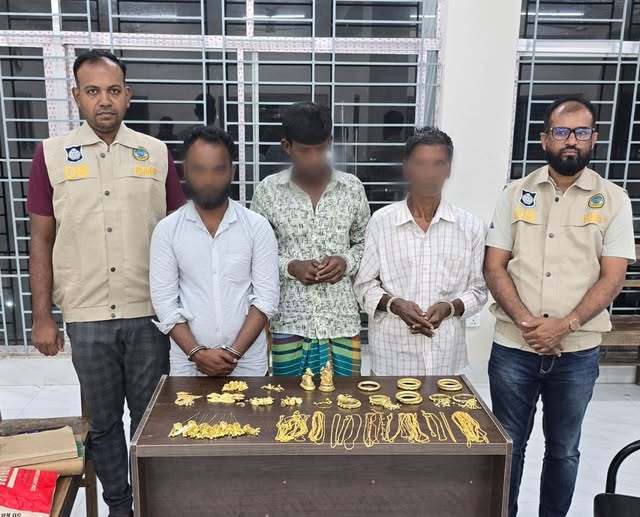 বরিশালে স্বর্ণ প্রতারক চক্রের ৩ সদস্য আটক