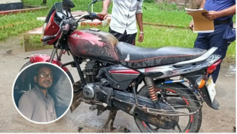 বরগুনায় মামলা দেওয়ায় মোটরসাইকেলে আগুন দিলেন চালক