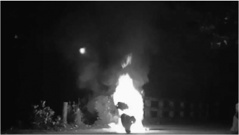 বরিশালে নিষিদ্ধ ছাত্রলীগ নেতার মোটরসাইকেলে অগ্নিসংযোগ