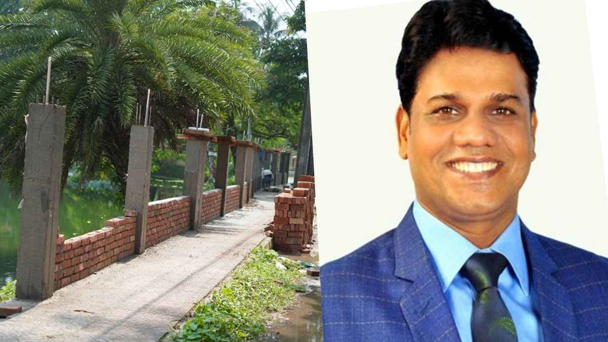 বরিশালের ঐতিহ্যবাহী ডিসি লেকে দেয়াল নির্মাণ বন্ধে মামলা করে প্রংসায় ভাসছেন বাবলু