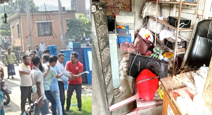 বরিশালে ব্যবসায়ীর ওপর হামলা, থানায় পাঁচজনের বিরুদ্ধে অভিযোগ