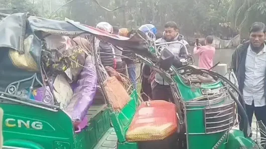 ভোলায় ট্রা‌ক-অটোরিকশার সংঘ‌র্ষে নিহত ৩
