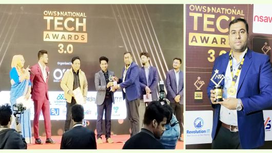 তথ্য প্রযুক্তিখাতে ন্যাশনাল টেক অ্যাওয়ার্ড পেলেন বরিশালের জিহাদ রানা