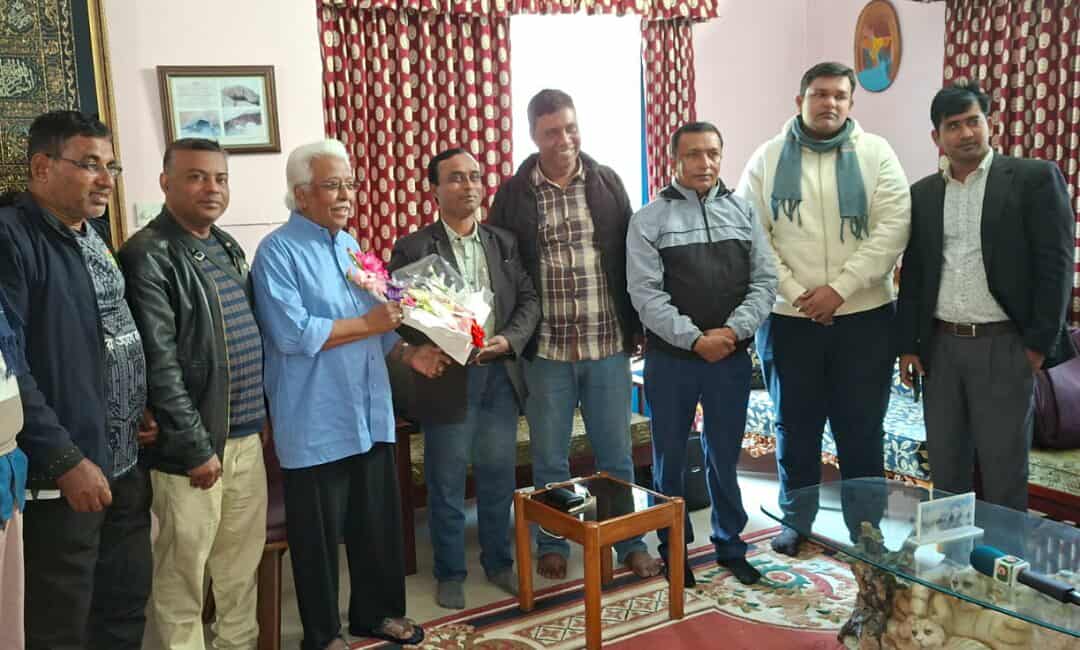 বরিশাল-২ আসনের বিএনপি প্রার্থীর সঙ্গে সাংবাদিকদের মতবিনিময়