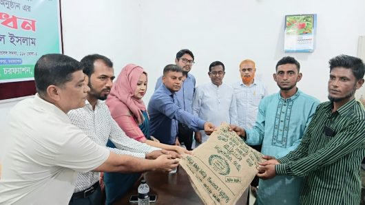 চরফ্যাশনে ১৩ হাজার কৃষকের মাঝে বিনামূল্যে বীজ ও সার বিতরণ