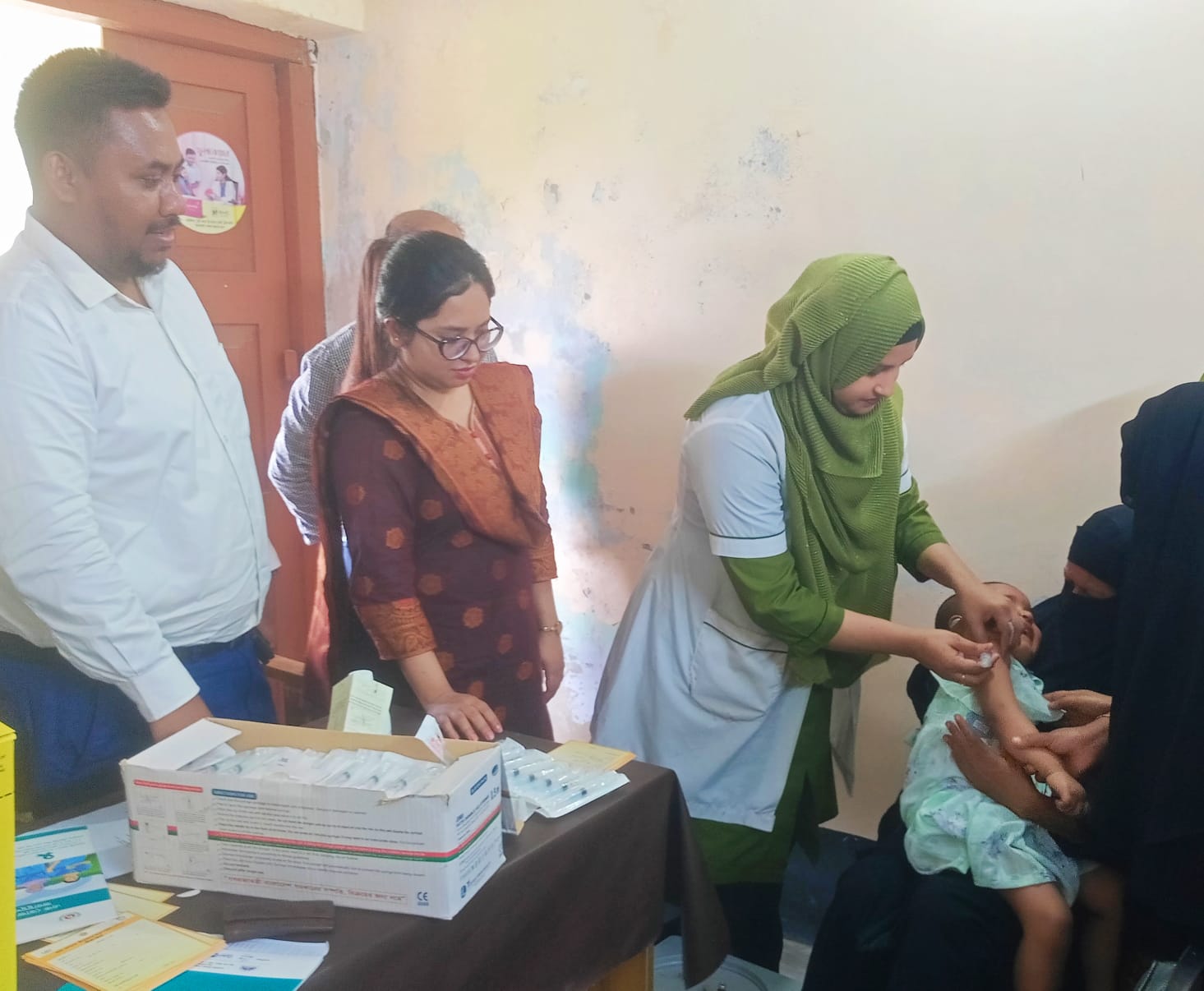 কাউখালীতে হাম-রুবেলা টিকাদান ক্যাম্পেইনের উদ্বোধন