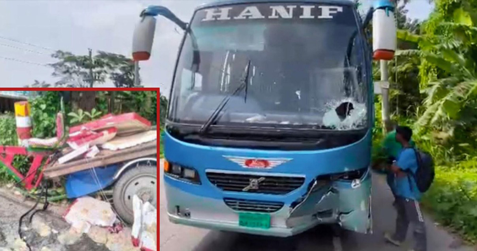বরিশালে হানিফ পরিবহনের চাঁপায় আইসক্রীম বিক্রেতা নিহত