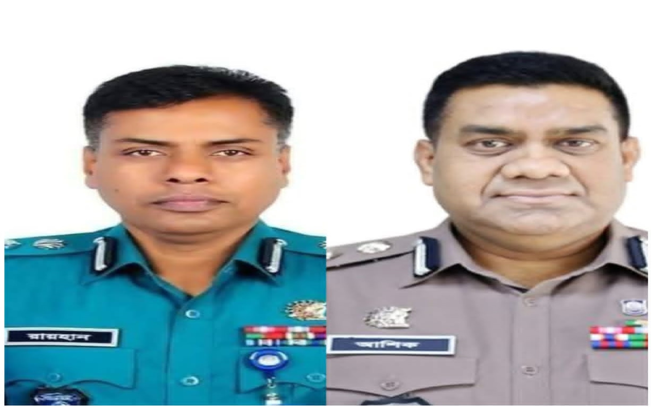 বিএমপির নতুন কমিশনার আবু রায়হান, আশিক সাঈদ রাজশাহীর রেঞ্জ ডিআইজি