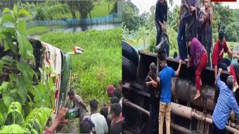ঝালকাঠিতে বাস দূর্ঘটনায় নিহত ১, আহত ৫